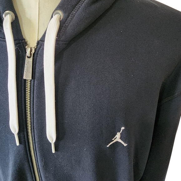 Jordan Black Zip-Up Signature Logo Sweatshirt - XXL - Picture 5 of 7